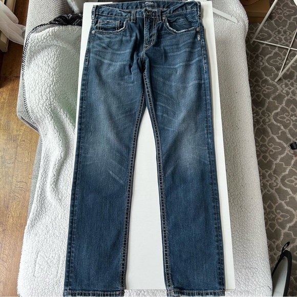Silver Men's Jeans Eddie Style Straight Leg Size 31 Fits Smaller📏 - Picture 2 of 14